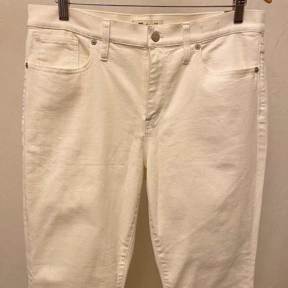 Madewell 32 (14) NWT 9” High Riser Skinny Skinny Jeans Off White Stretch New - Picture 4 of 15
